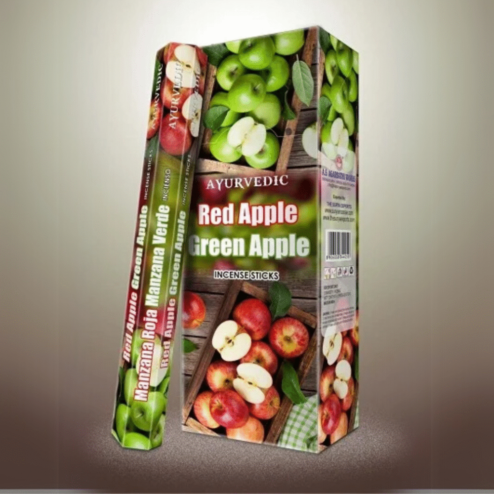 Ayurvedic Red & Green Apple Incense Sticks