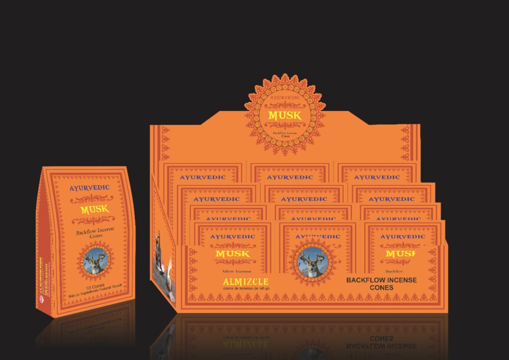 Ayurvedic Musk Backflow Incense Cones