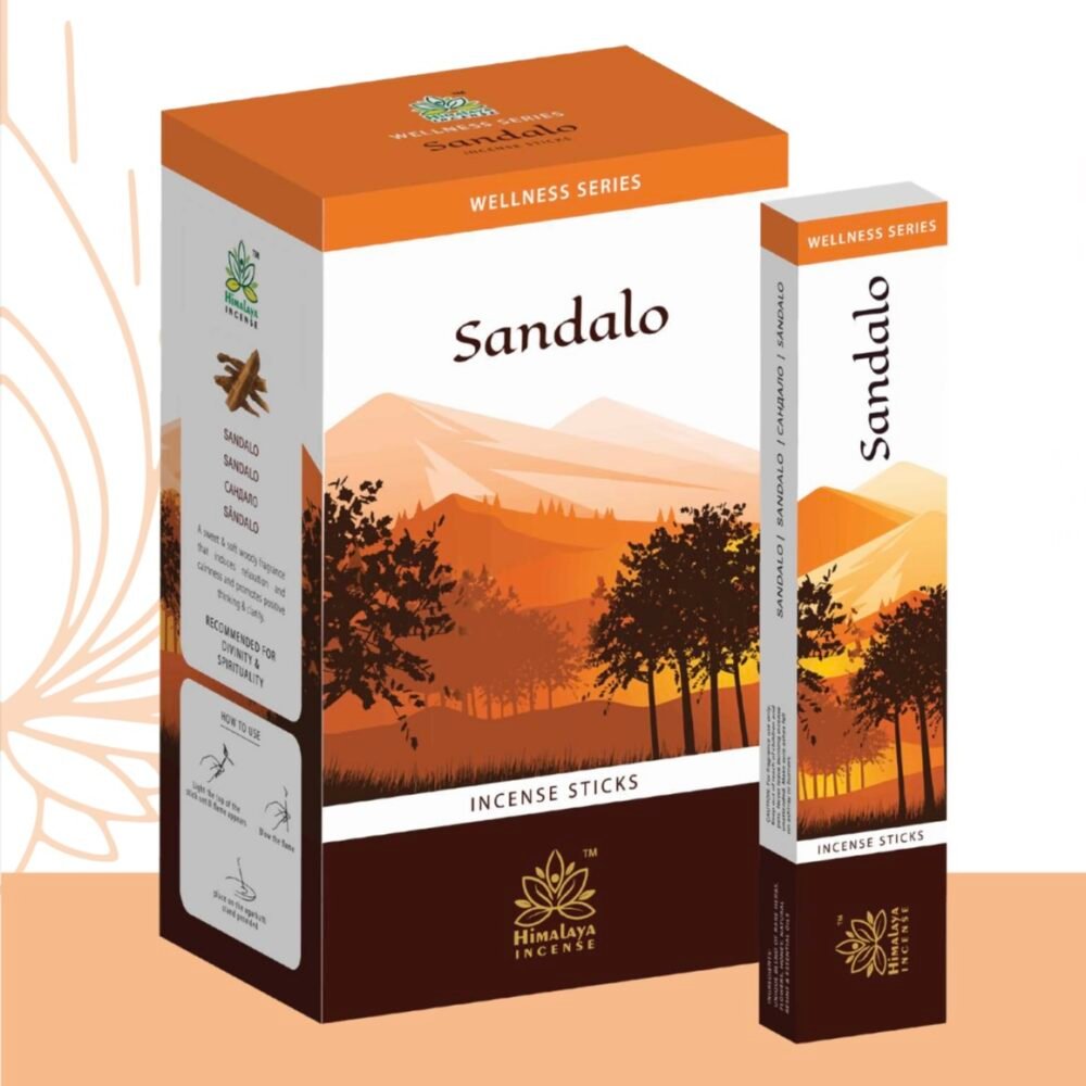 Himalaya Sandalo Incense Sticks 15gm ( Made From Essential Oils )
