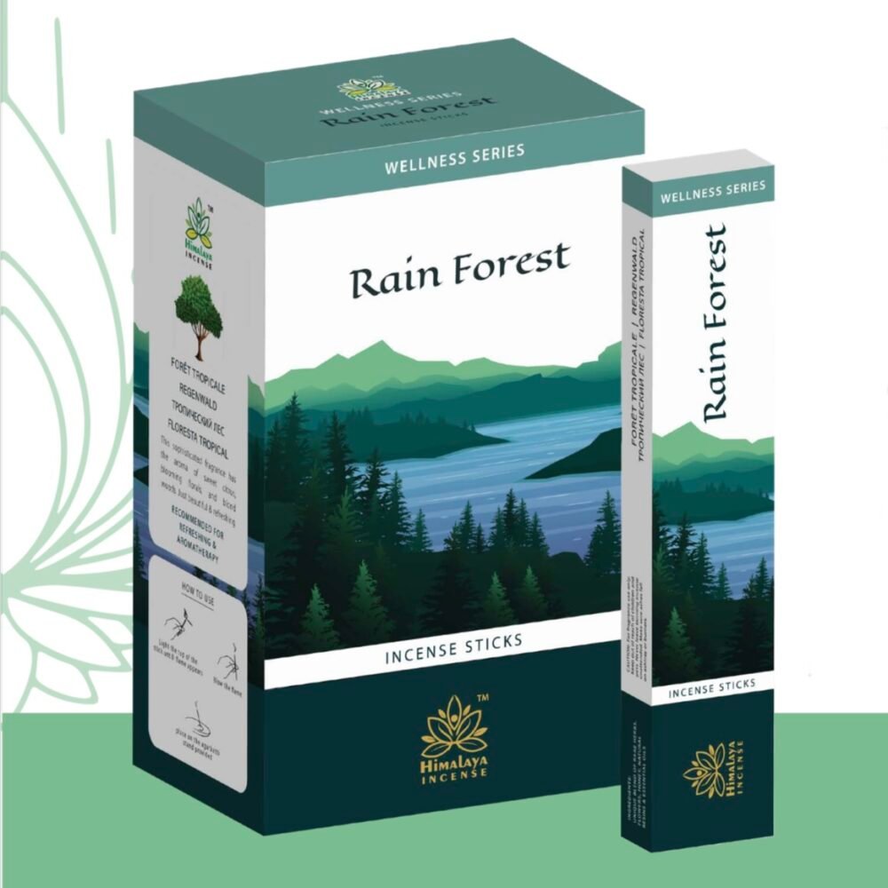 Himalaya Rain Forest Incense Sticks 15gm ( Made From Essential Oils )