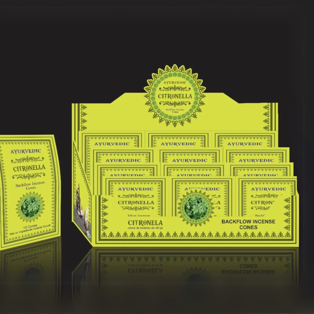 Ayurvedic Citronella Backflow Incense Cones