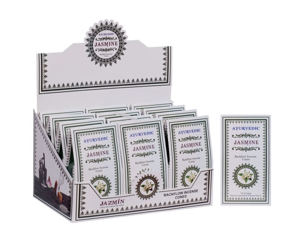 Ayurvedic Jasmine Backflow Incense Cones