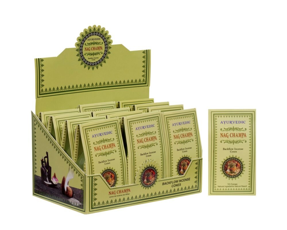 Ayurvedic Nag Champa Backflow Incense Cones