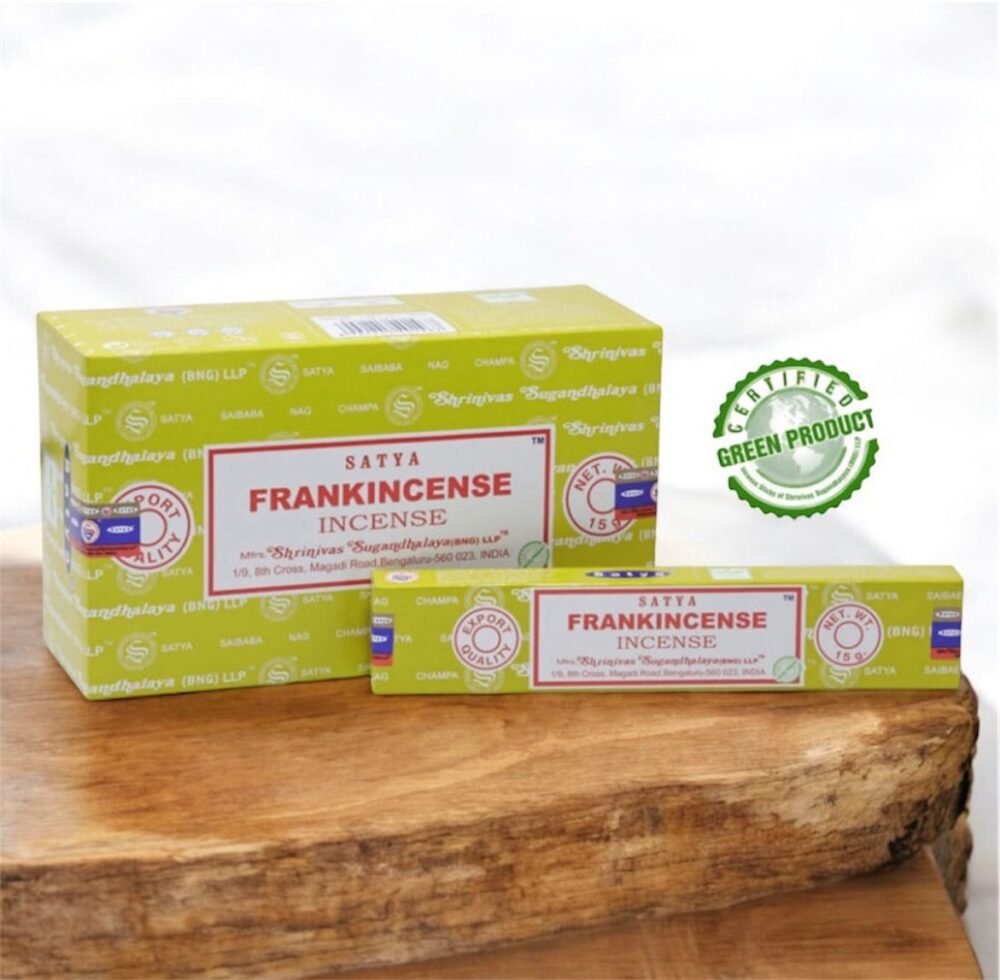 Satya Frank Incense Incense Sticks 15Gm x 12 Packs | Master Case: 50 Dozen