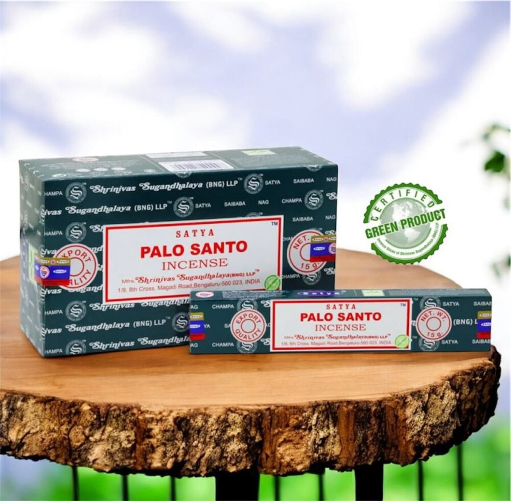 Satya Palo Santo Incense Sticks 15Gm x 12 Packs | Master Case: 50 Dozen