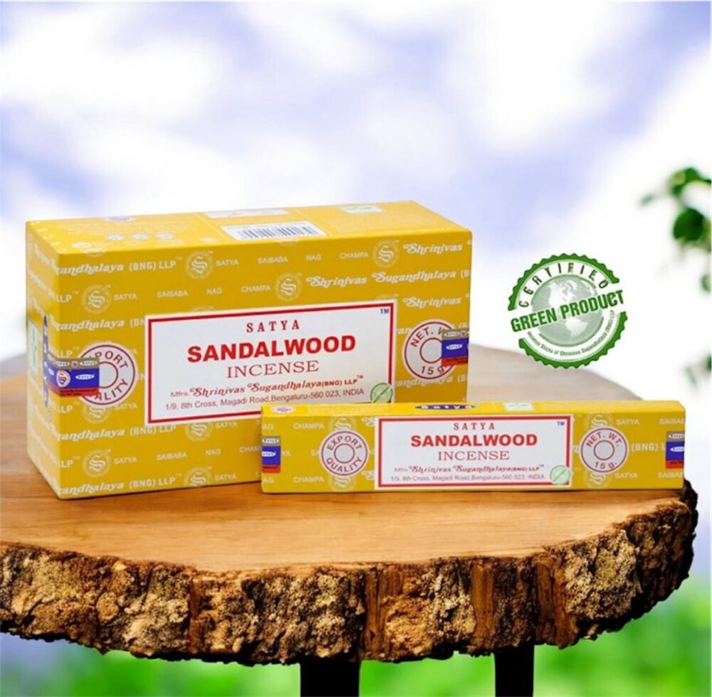 Satya Sandalwood Incense Sticks 15Gm x 12 Packs | Master Case: 50 Dozen