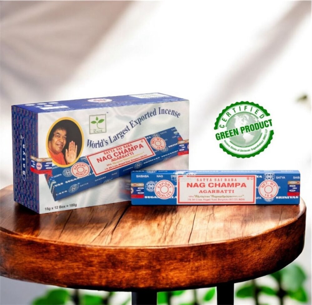 Satya Sai baba Nag Champa Incense Sticks 15Gm x 12 Packs | Master Case: 50 Dozen