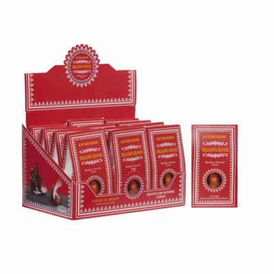 Ayurvedic Dragon's Blood Backflow Cones (10 Cones x 12 Packs ) | Case Packing : 36 Dozen