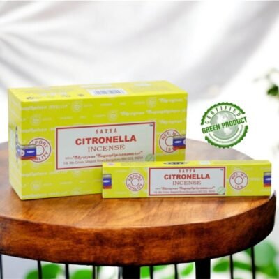 Satya Citronella Incense Sticks 15Gm x 12 Packs | Master Case: 50 Dozen