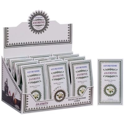 Ayurvedic Jasmine Backflow Cones (10 Cones x 12 Packs ) | Case Packing : 36 Dozen