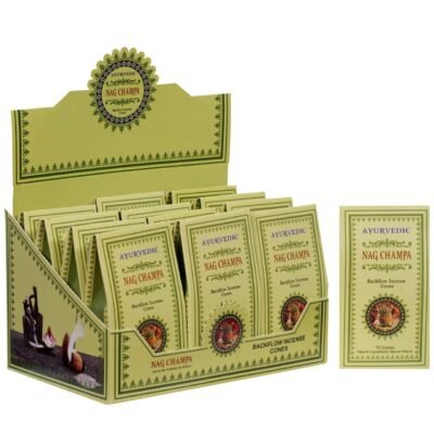 Ayurvedic Nag Champa Backflow Cones (10 Cones x 12 Packs ) | Case Packing : 36 Dozen