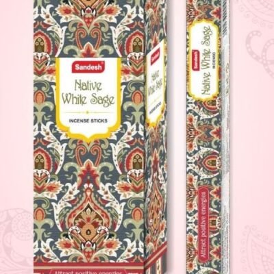 Sandesh Native White Sage 20 Sticks x 6 Packs | Case Packing : 50 Boxes