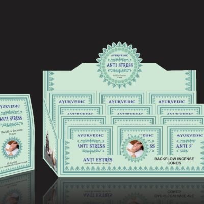 Ayurvedic Anti Stress Backflow Cones (10 Cones x 12 Packs ) | Case Packing : 36 Dozen