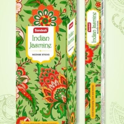 Sandesh Indian Jasmine 20 Sticks x 6 Packs | Case Packing : 50 Boxes