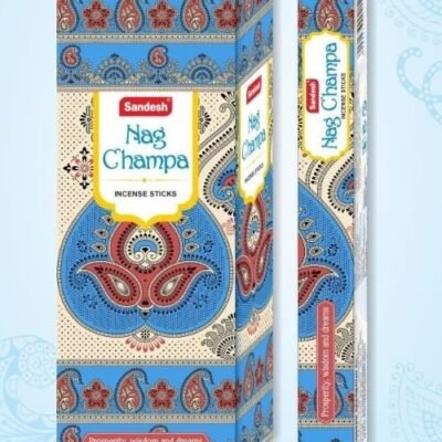 Sandesh Nag Champa 20 Sticks x 6 Packs | Case Packing : 50 Boxes