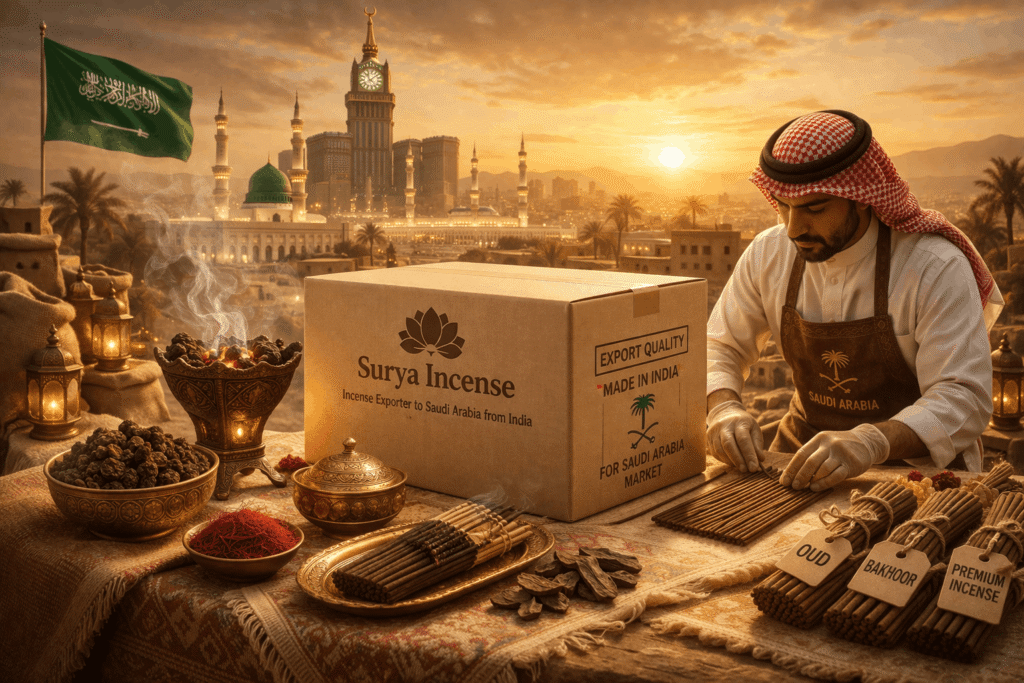 incense exporter India to Saudi Arabia